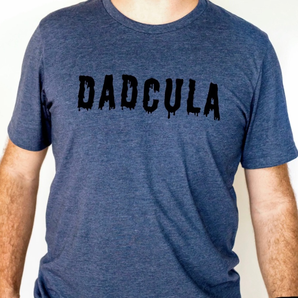 “Dadcula” Halloween screen print tee
